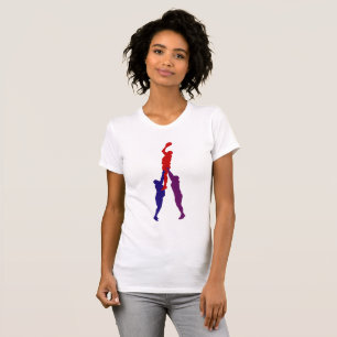 Camiseta para mujeres de Rugby Lineout