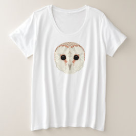 Camiseta para mujeres de tamaño "Barn Owl Plus"