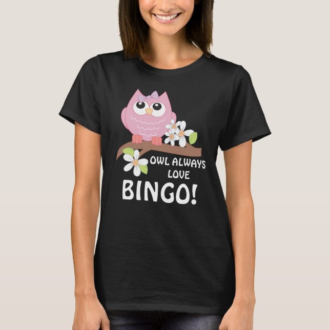 Camiseta para mujeres del Bingo Owl (Anverso)