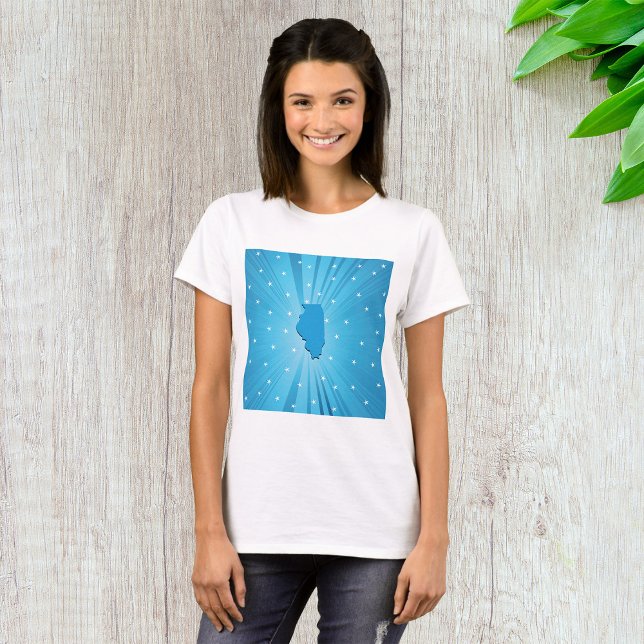 Camiseta para mujeres del Blue Illinois (Subido por el creador)