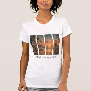 Camiseta para mujeres del Club de Terapia de Playa