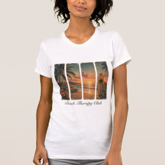 Camiseta para mujeres del Club de Terapia de Playa