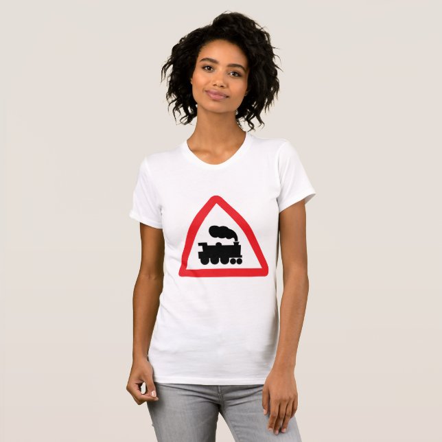 Camiseta para mujeres del Rótulo vial (Anverso completo)