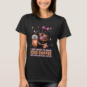 Camiseta para mujeres dueñas de perros Rottweiler 