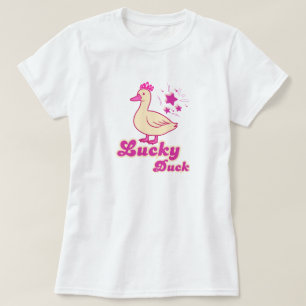 Camiseta para mujeres Lucky Duck con diseño modern