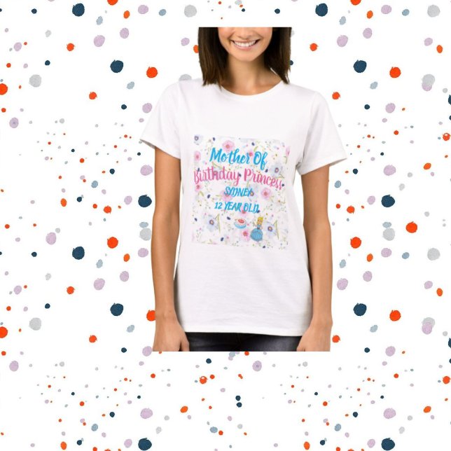 Camiseta para mujeres madre de la princesa de cump (Subido por el creador)