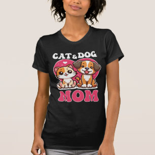 Camiseta para mujeres madres de gatos y perros