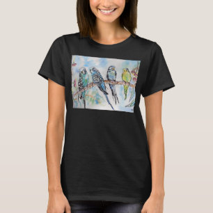 Camiseta para mujeres periquito australiano mamá B