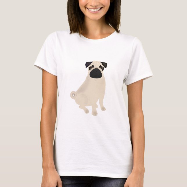 Camiseta para mujeres Pug (Anverso)