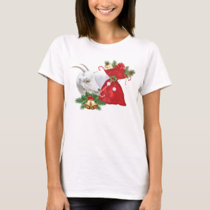 Camiseta para Navidades de cabra