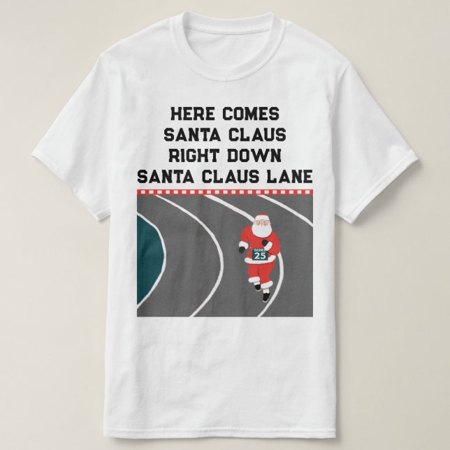 Camiseta para Navidades de pista y campo (Diseño del anverso)