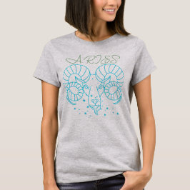 Camiseta para niñas Aries en negrita: Signo zodiac