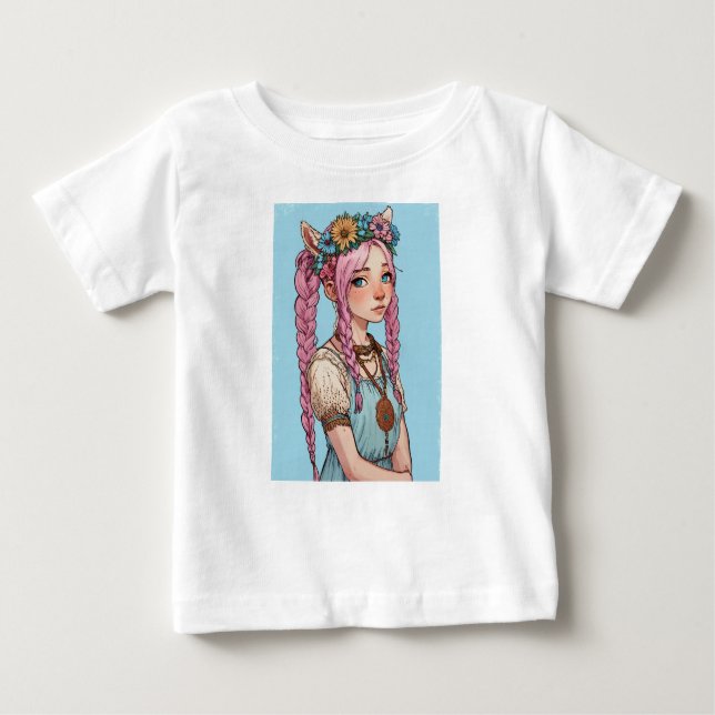 Camiseta para niñas bebés (Anverso)