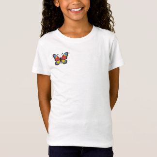 Camiseta para niñas con estampado de mariposa