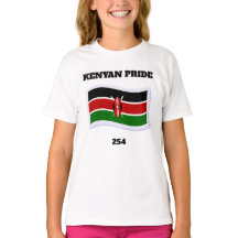 Camiseta para niñas Kenyan Pride 254