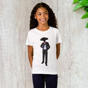 Camiseta para niñas Silueta Mariachi