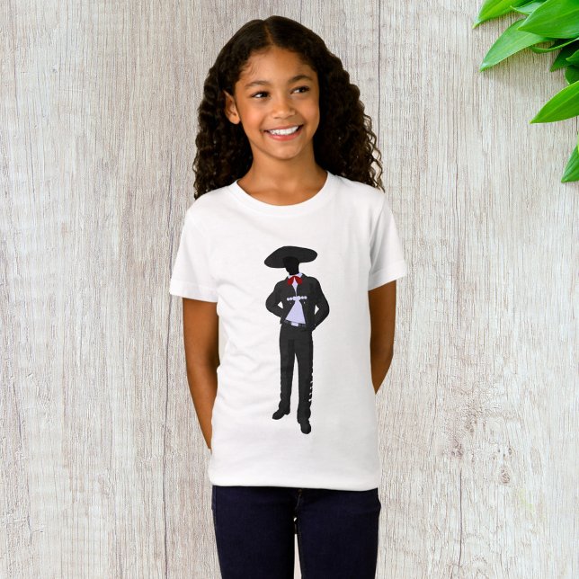 Camiseta para niñas Silueta Mariachi (Subido por el creador)