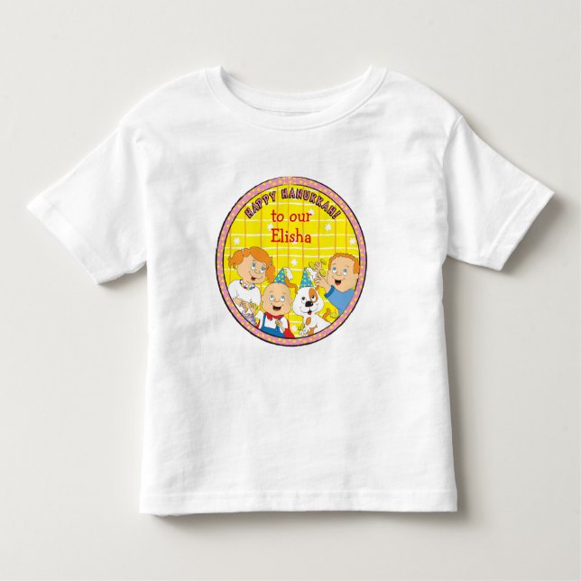 Camiseta para Niño Feliz de Janucá (Anverso)