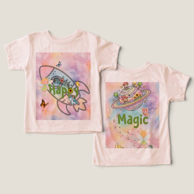 Camiseta para niños (Diseño Anverso y Reverso)
