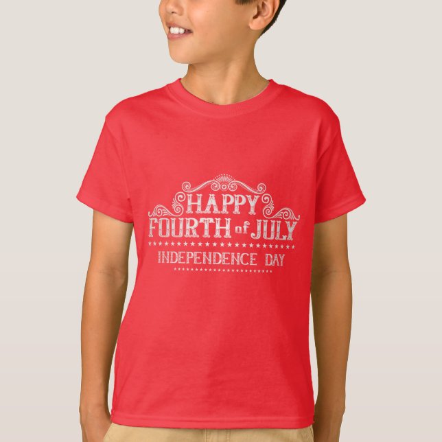 Camiseta para niños - 4 de julio (Anverso)