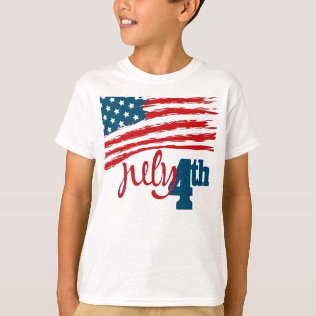 Camiseta para niños 4 de julio (Anverso)