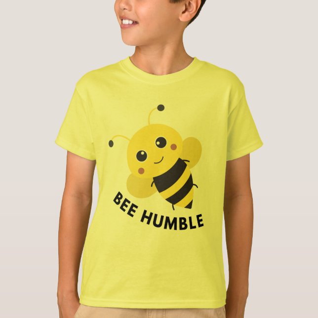 Camiseta para niños abeja humilde (Anverso)