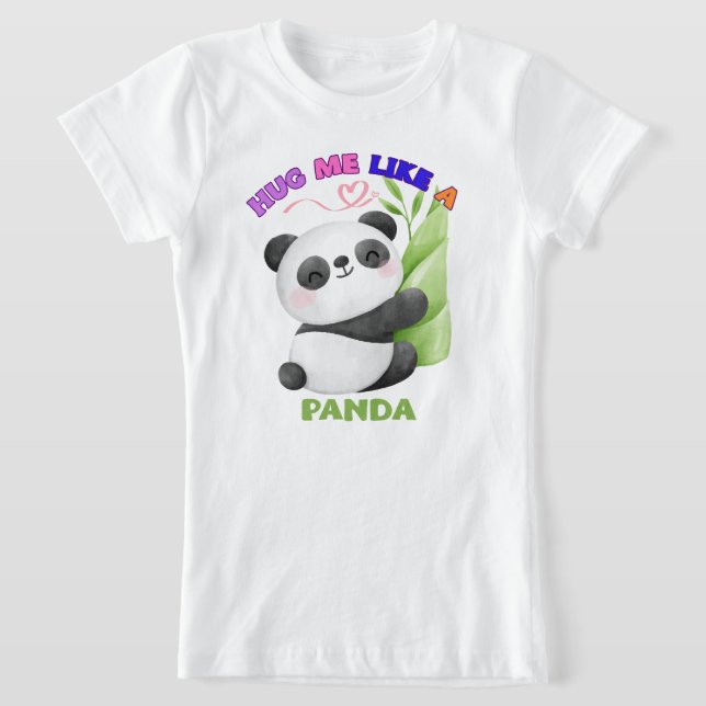 Camiseta para niños - abrazarme como un panda 🐼 (Distribución)