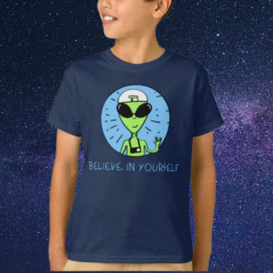 Camiseta para Niños Alien Cree En Ti Mismo