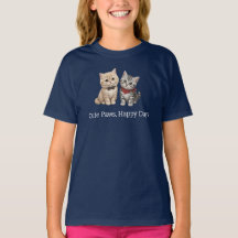 Camiseta para niños amante de gatos lindos