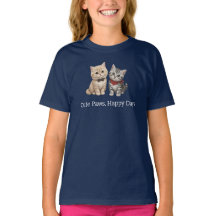 Camiseta para niños amante de gatos lindos