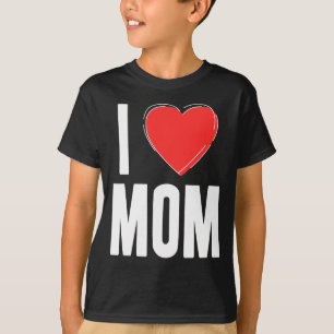 Camiseta para niños 'Amo a mamá' – Amor simple y l