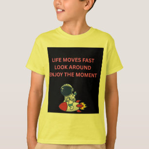 Camiseta para niños Astronauta Cohete La Vida se M