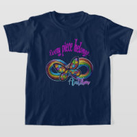 Camiseta para niños - Autismo Puzzle Butterfly Des