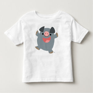 Camiseta para niños Bouncy Personalizado Pig