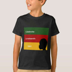 Camiseta para niños Celebra Juneteenth 1865