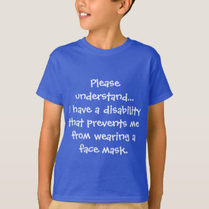 Camiseta para niños con discapacidad
