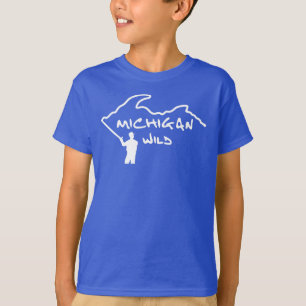 Camiseta para niños con el logotipo de Michigan Wi