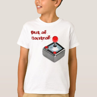 Camiseta para niños con juegos "fuera de control"