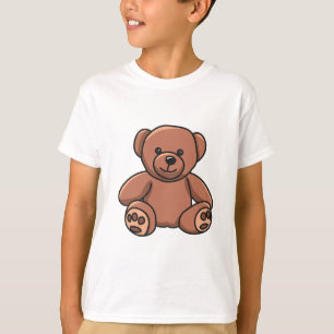 Camiseta para niños con oso de peluche