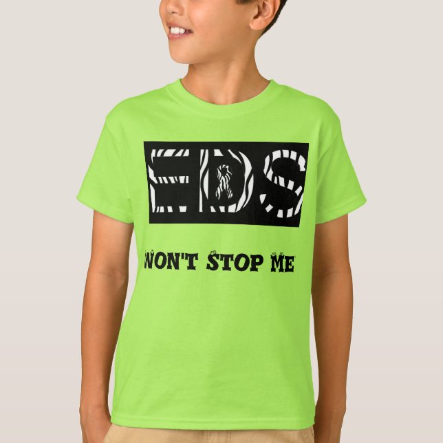 Camiseta para niños con síndrome de Ehler Danlos (Anverso)