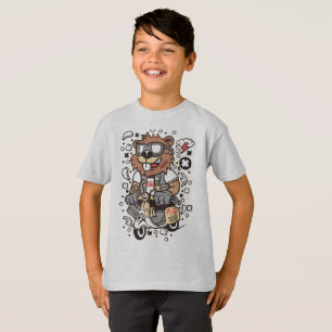 Camiseta para niños Cool Lumberjack Beaver - Artís