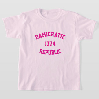 Camiseta para niños damicráticos