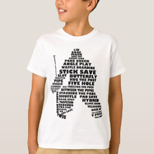 Camiseta para niños de arte artístico de palabra d