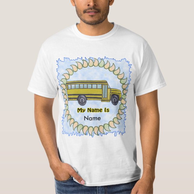 Camiseta para niños de autobús escolar (Anverso)