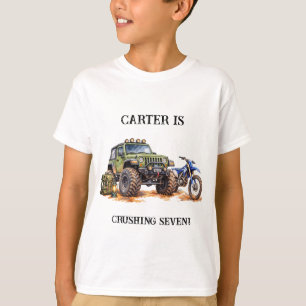 Camiseta para niños de aventura todoterreno con ac
