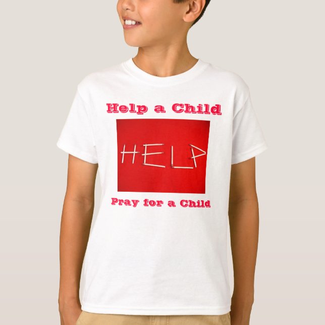 Camiseta para niños de ayuda (Anverso)