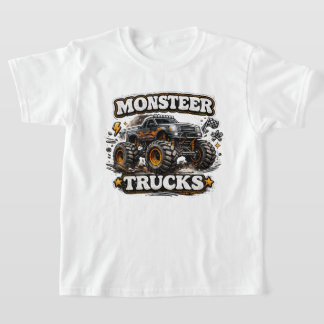 Camiseta para niños de Camiones Monstruo de Poder