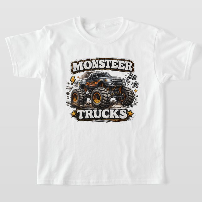 Camiseta para niños de Camiones Monstruo de Poder (Distribución)