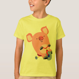 Camiseta para niños de cerdo en triciclo de Person