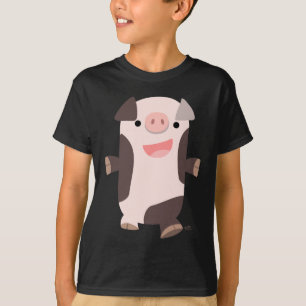 Camiseta para niños de cerdo sonriente Personaliza